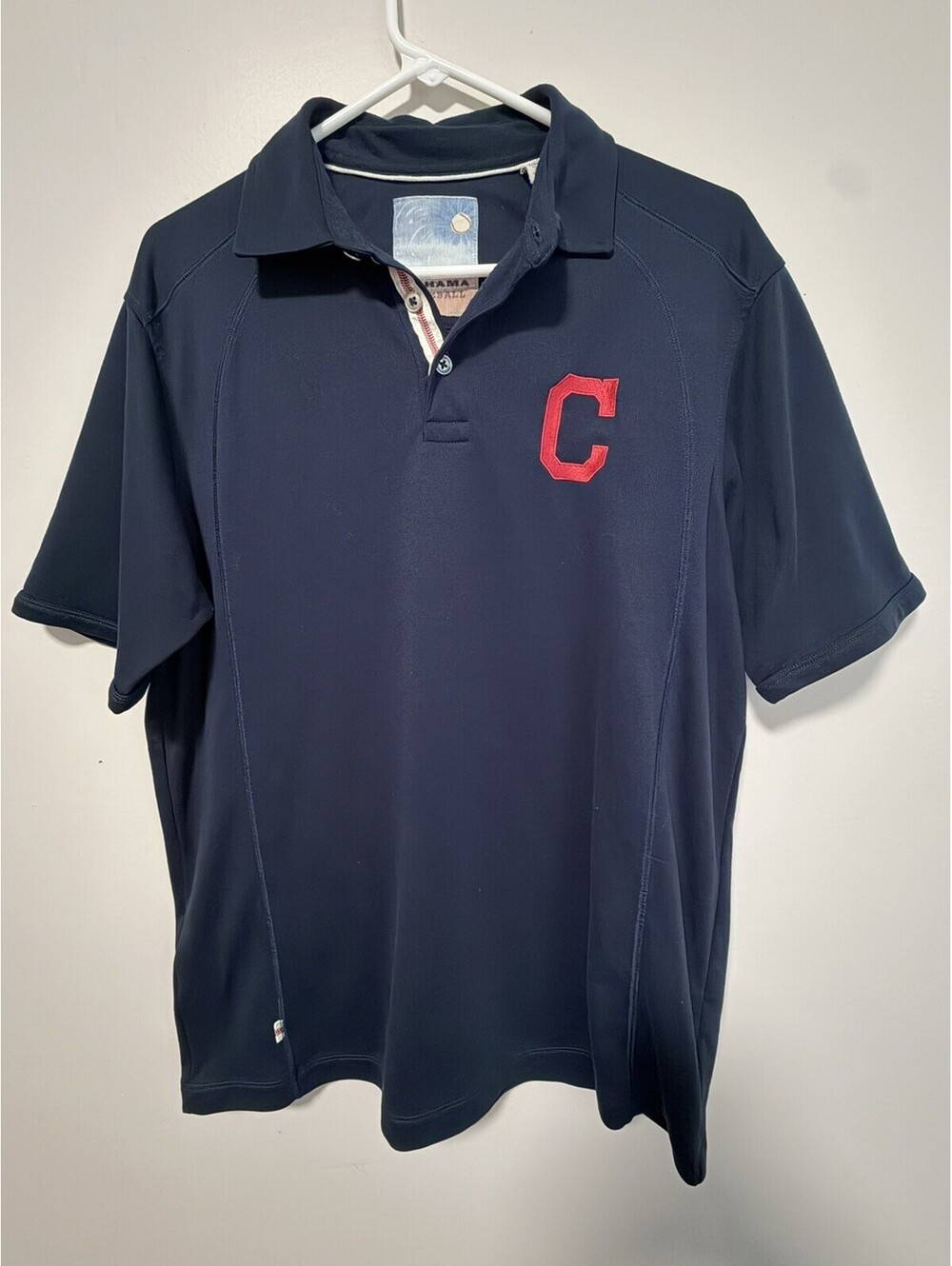 Cleveland Guardians Indians Tommy Bahama Baseball Polo Mens M Excellent